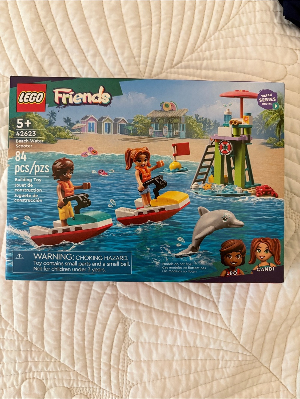 LEGO FRIENDS Beach Water Scooter Playset - Red, Yellow, Green, Blue